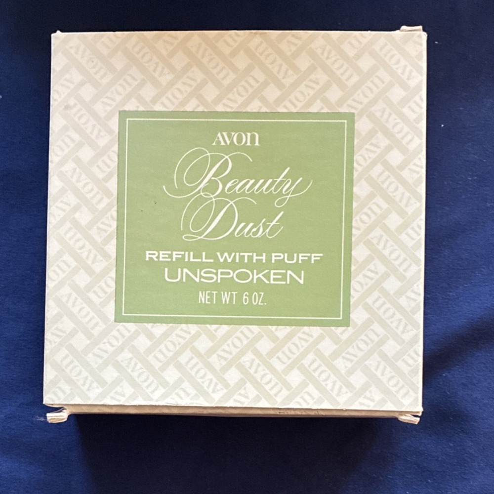Avon Beauty Dust Unspoken Refill with Puff 6 oz Body Powder